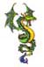 Dragon temporary tattoo