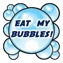 eat my bubbles temporary tattoo