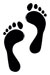 footprints temporary tattoo