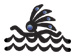 Kokopelli Swimmer Temporary Tattoo