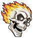 Flaming Skull