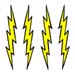 Lightning Bolt temporary tattoo