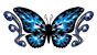 Cold Tribal Butterfly Temporary Tattoo