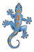 Blue Gecko Temporary Tattoo