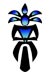 Kokopelli Biker  temporary tattoo