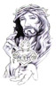 Jesus  temporary tattoo
