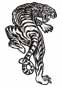 White Tiger  temporary tattoo