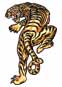 Yellow Tiger temporary tattoo