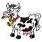 Cow temporary tattoo