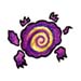 Purple Turtle temporary tattoo