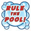 rule the pool temporary tattoo