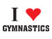 I love gymnastics temporary tattoo