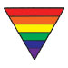 Rainbow Pride Triangle temporary tattoo
