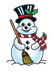 snowman temporary tattoo