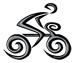 Spiral Biker temporary tattoo
