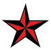 red star temporary tattoo