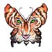 Tiger Faced Butterfly temporary tattoo