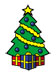 Christmas tree temporary tattoo